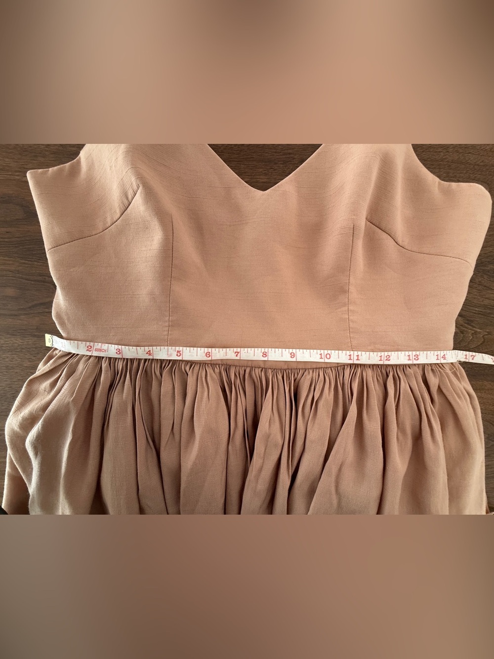 Sleeveless Fit and Flare Mini Dress in Dusty Rose - Picture 11 of 13